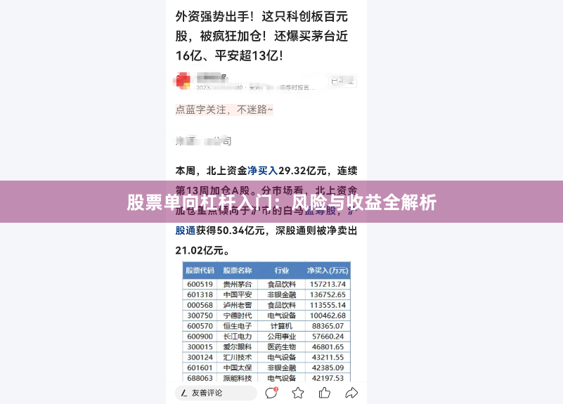股票单向杠杆入门：风险与收益全解析